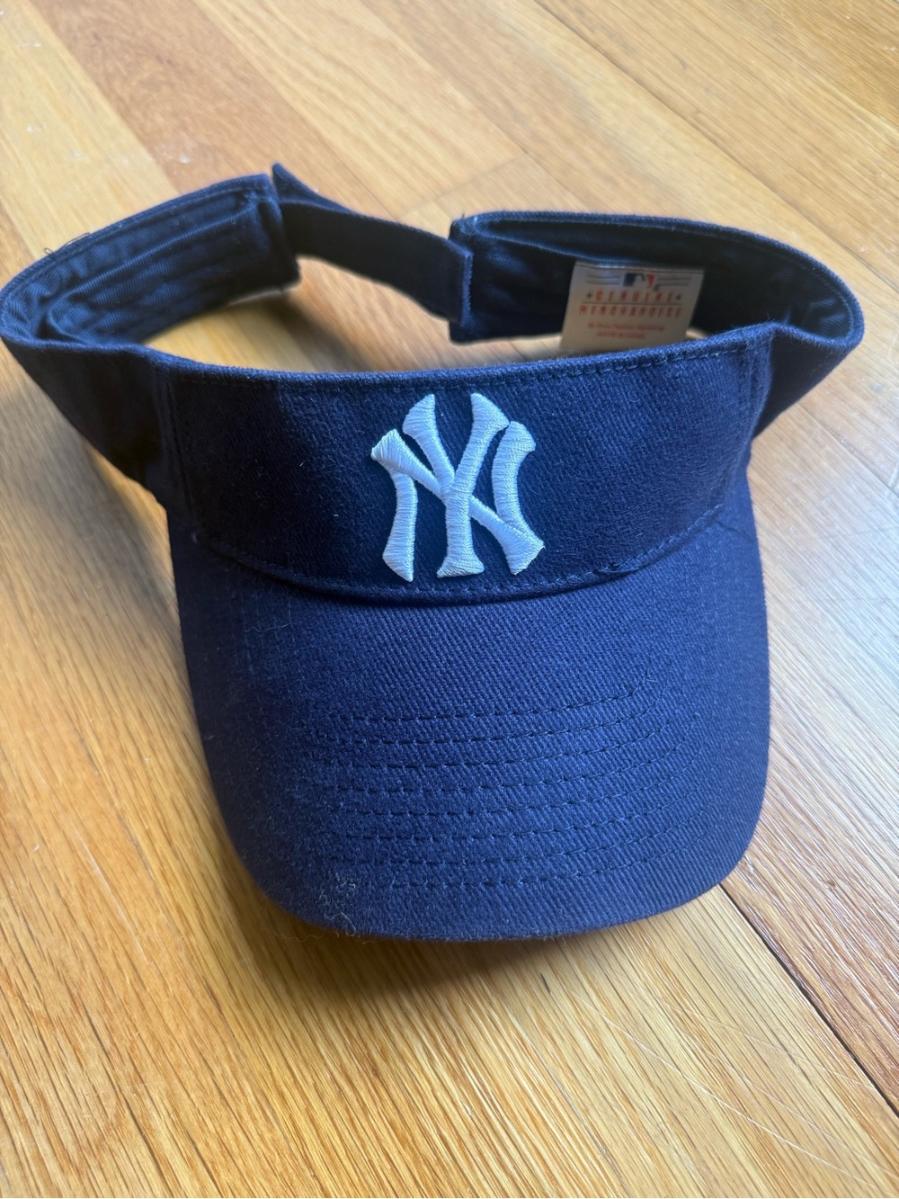 Genuine Merchandise Navy Visor with White NY Logo